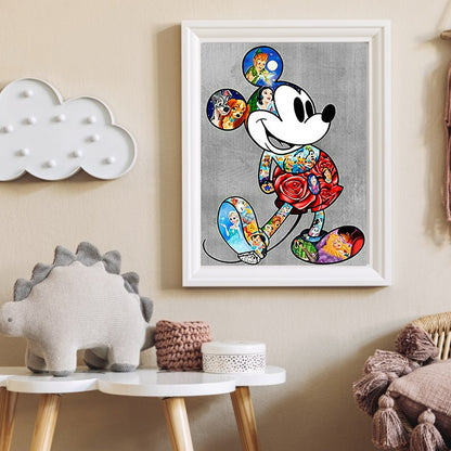 Mickey Mouse - Full Round Drill Diamond Painting 30*40CM