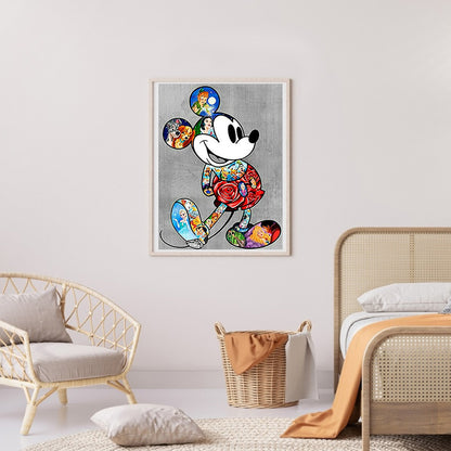 Mickey Mouse - Full Round Drill Diamond Painting 30*40CM