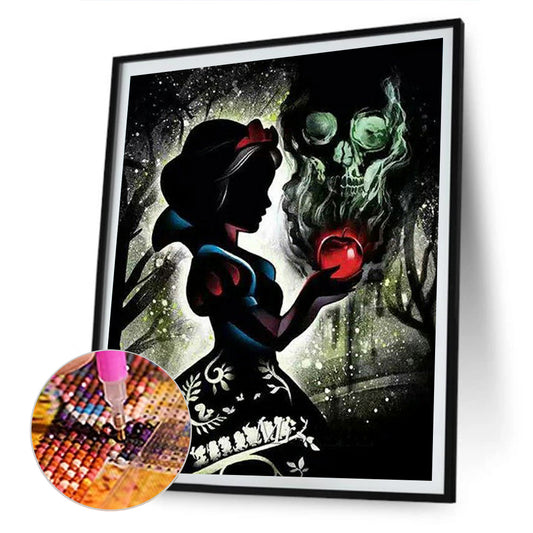 Silhouette Disney - Full Round Drill Diamond Painting 50*60CM