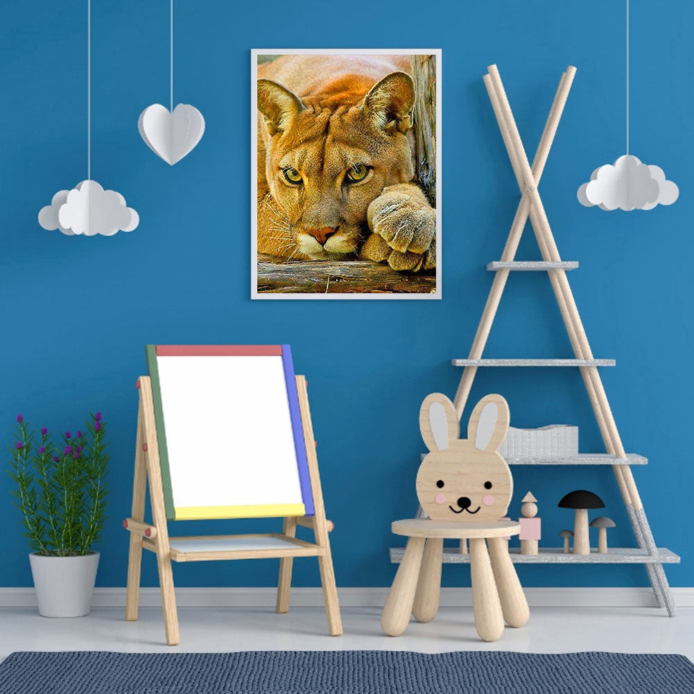 Lion - Full Round Drill Diamond Painting 40*50CM