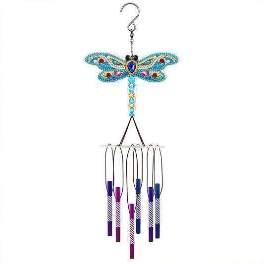 Acrylic Wind Chime Bell Pendant DIY Diamond Painting Mosaic Kit Home Decor