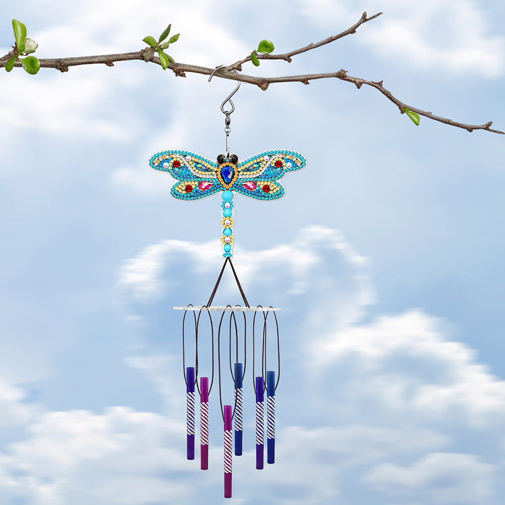 Acrylic Wind Chime Bell Pendant DIY Diamond Painting Mosaic Kit Home Decor