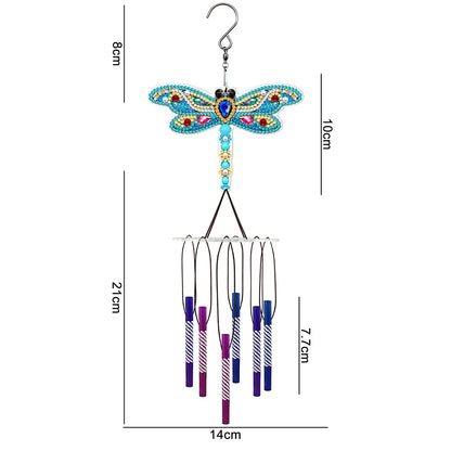 Acrylic Wind Chime Bell Pendant DIY Diamond Painting Mosaic Kit Home Decor