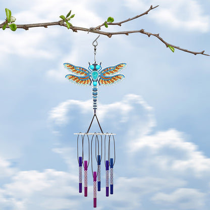 Acrylic Wind Chime Bell Pendant DIY Diamond Painting Mosaic Kit Home Decor