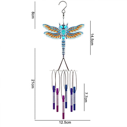 Acrylic Wind Chime Bell Pendant DIY Diamond Painting Mosaic Kit Home Decor