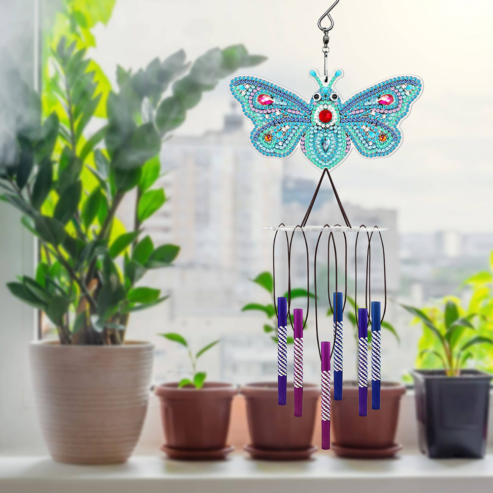 Acrylic Wind Chime Bell Pendant DIY Diamond Painting Mosaic Kit Home Decor