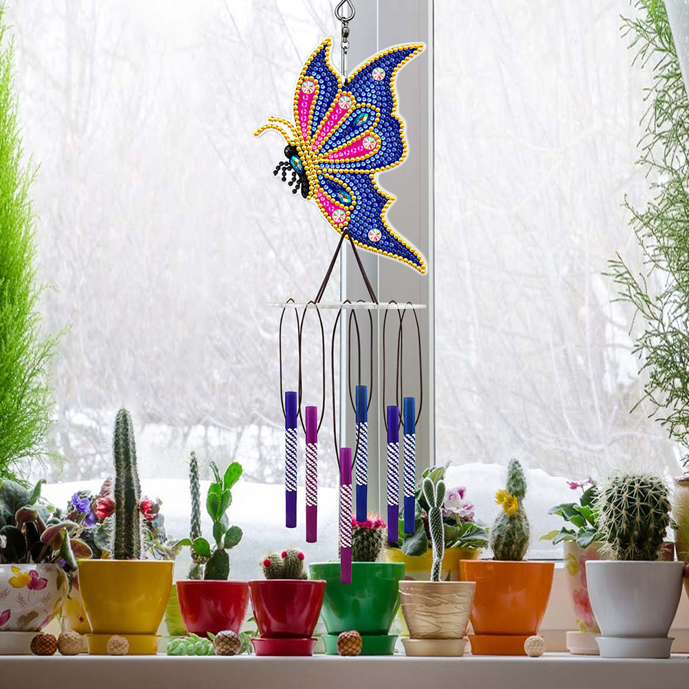 Acrylic Wind Chime Bell Pendant DIY Diamond Painting Mosaic Kit Home Decor