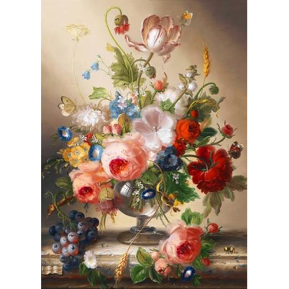 Vintage Vase - 11CT Counted Cross Stitch 38*50CM
