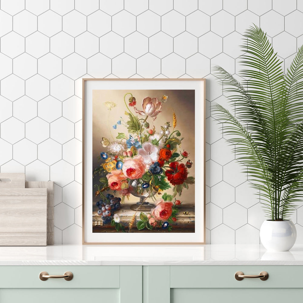 Vintage Vase - 11CT Counted Cross Stitch 38*50CM