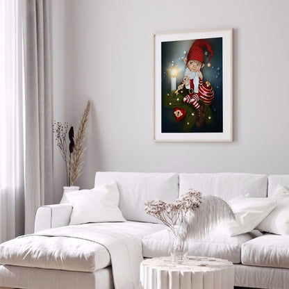 Big Eye Doll - 11CT Stamped Cross Stitch 40*50CM