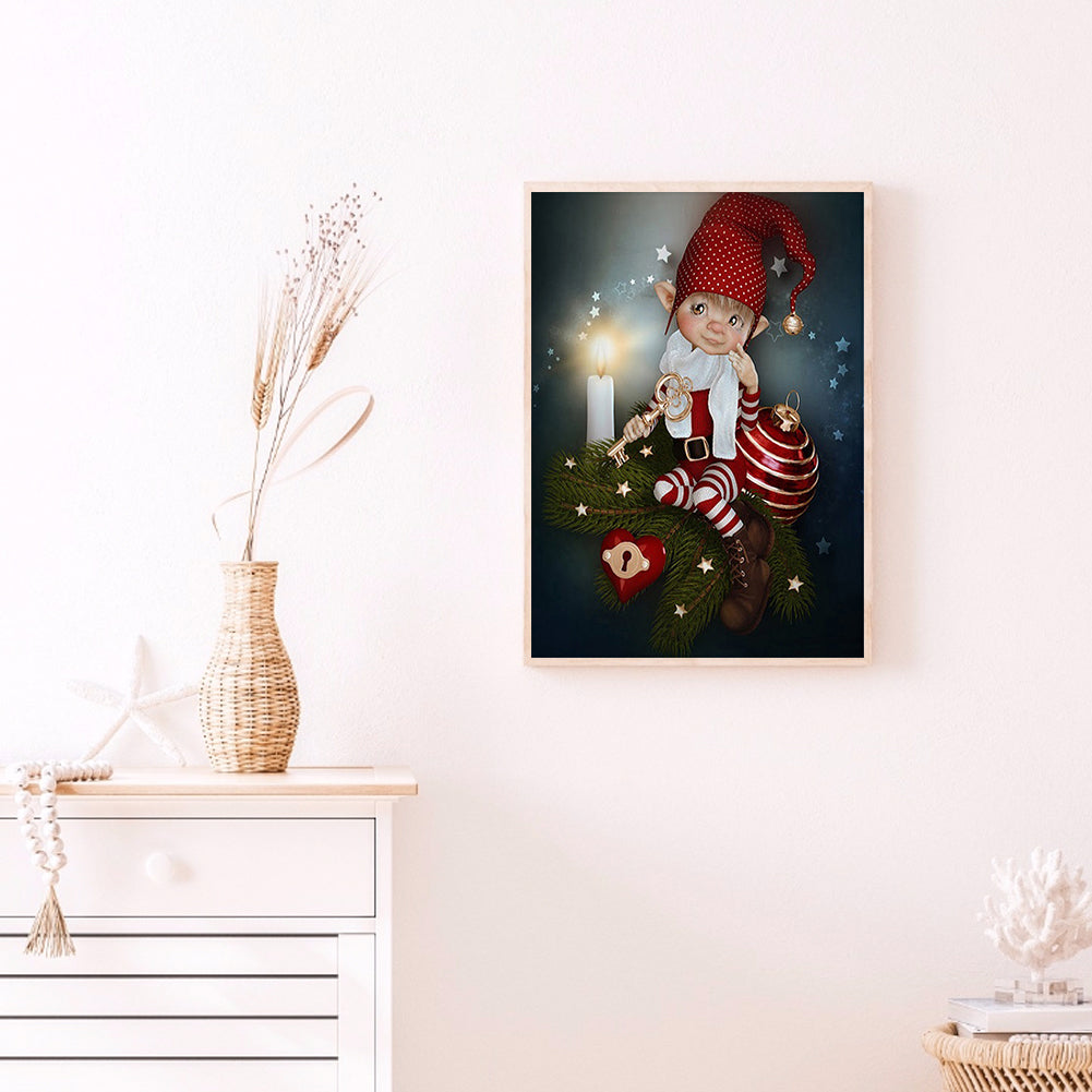 Big Eye Doll - 11CT Stamped Cross Stitch 40*50CM