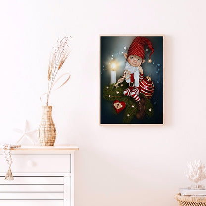 Big Eye Doll - 11CT Stamped Cross Stitch 40*50CM