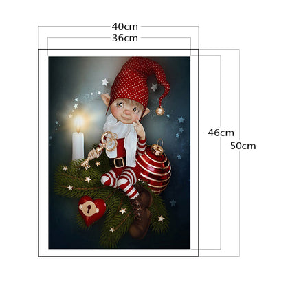 Big Eye Doll - 11CT Stamped Cross Stitch 40*50CM