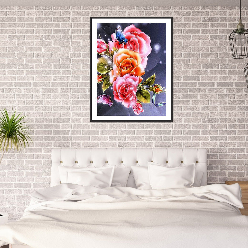 Flowers And Birds - Full Square Drill Diamond Painting 30*40CM