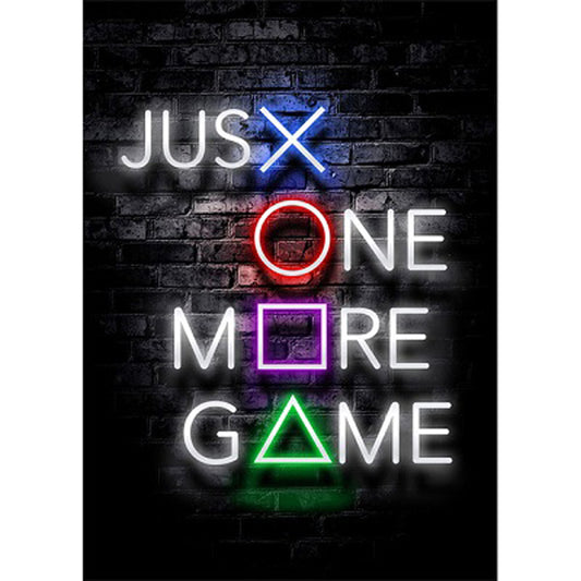Neon Calligraphy - Full Round Drill Diamond Painting 30*40CM