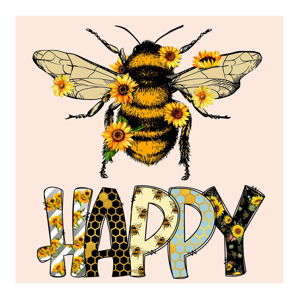 Bee - Full Round Drill Diamond Painting 30*30CM