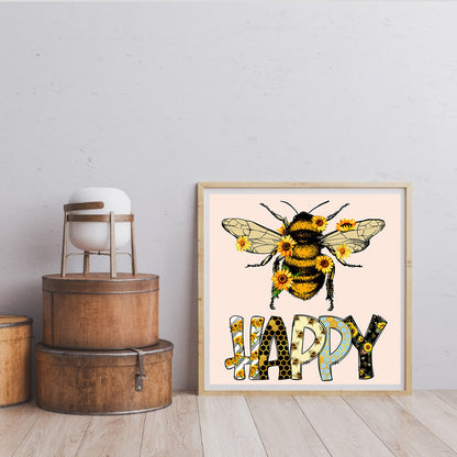 Bee - Full Round Drill Diamond Painting 30*30CM