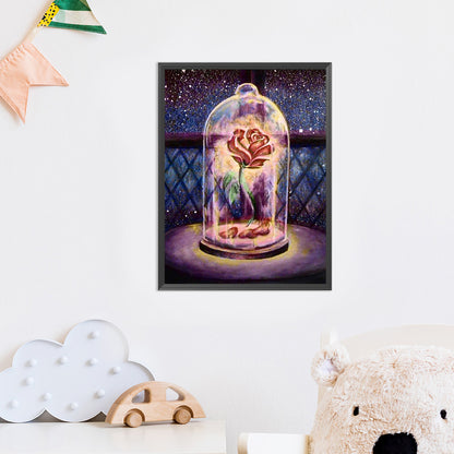 Rose Flower - 11CT Counted Cross Stitch 35*46CM