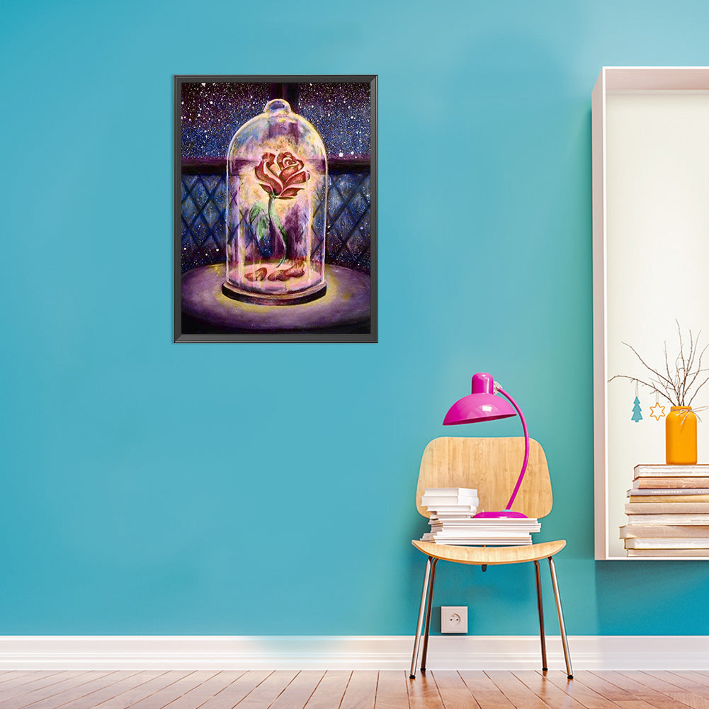 Rose Flower - 11CT Counted Cross Stitch 35*46CM