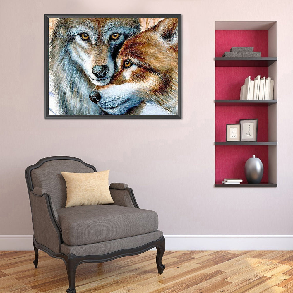 Wolf - Full Round Drill Diamond Painting 40*30CM
