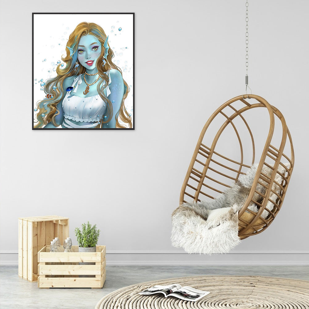 Sea ??Goddess - Full Round Drill Diamond Painting 30*35CM