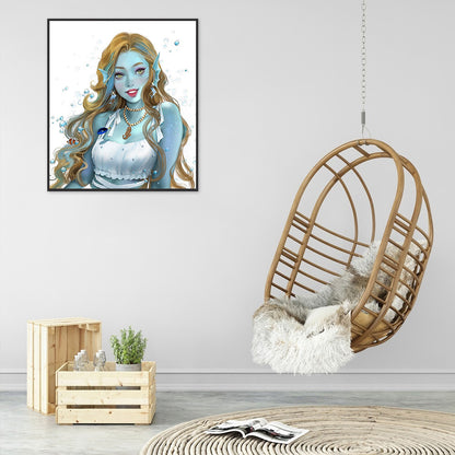 Sea ??Goddess - Full Round Drill Diamond Painting 30*35CM