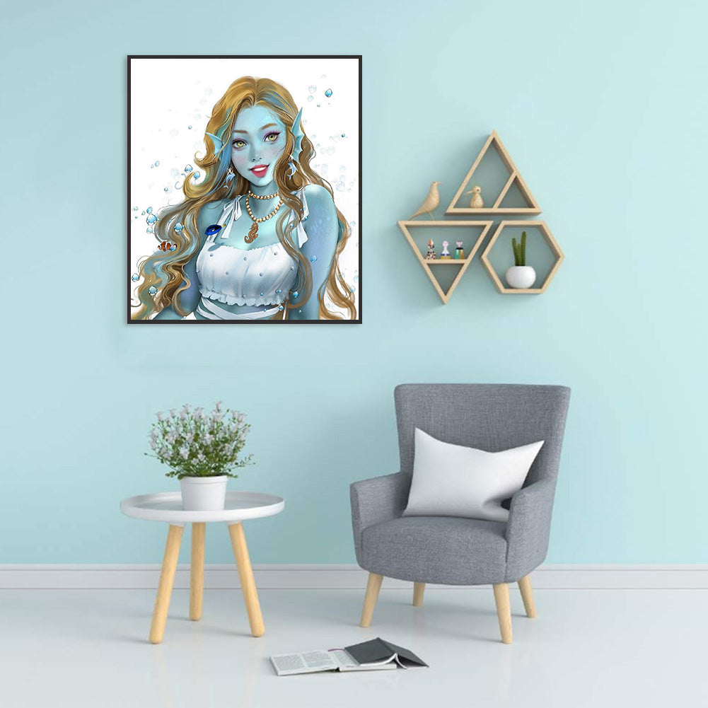 Sea ??Goddess - Full Round Drill Diamond Painting 30*35CM