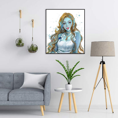Sea ??Goddess - Full Round Drill Diamond Painting 30*35CM