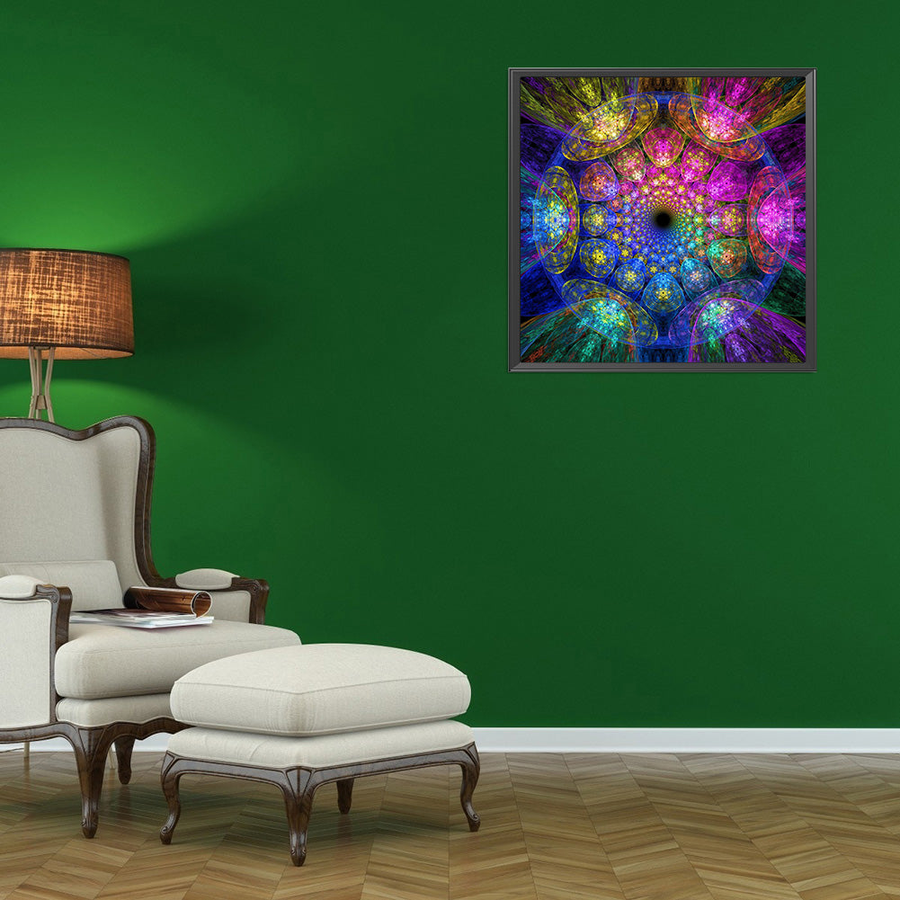 Colorful Mandala - Full Round Drill Diamond Painting 40*40CM