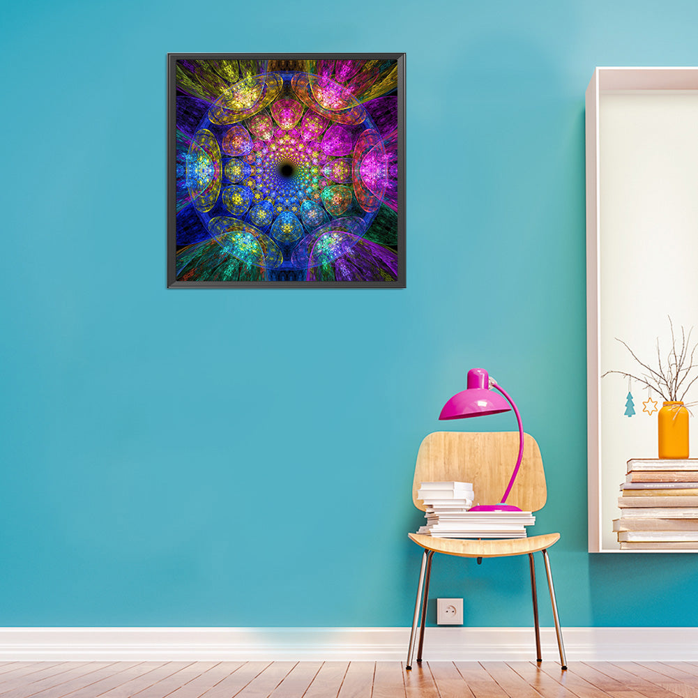 Colorful Mandala - Full Round Drill Diamond Painting 40*40CM