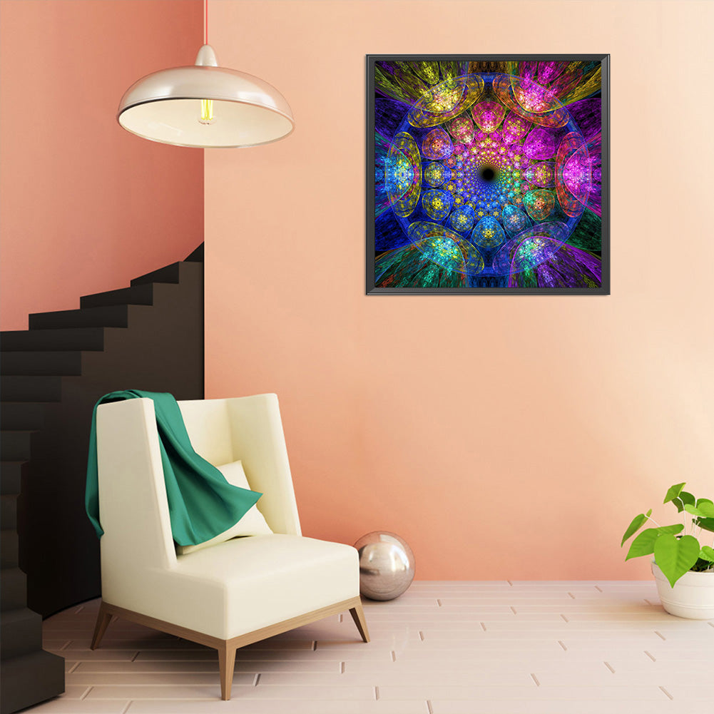 Colorful Mandala - Full Round Drill Diamond Painting 40*40CM