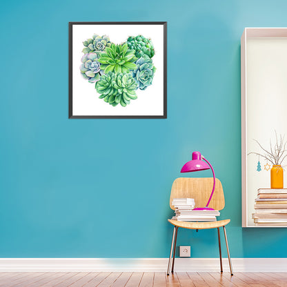 Succulent Bouquet - Full Round Drill Diamond Painting 30*30CM