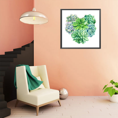 Succulent Bouquet - Full Round Drill Diamond Painting 30*30CM