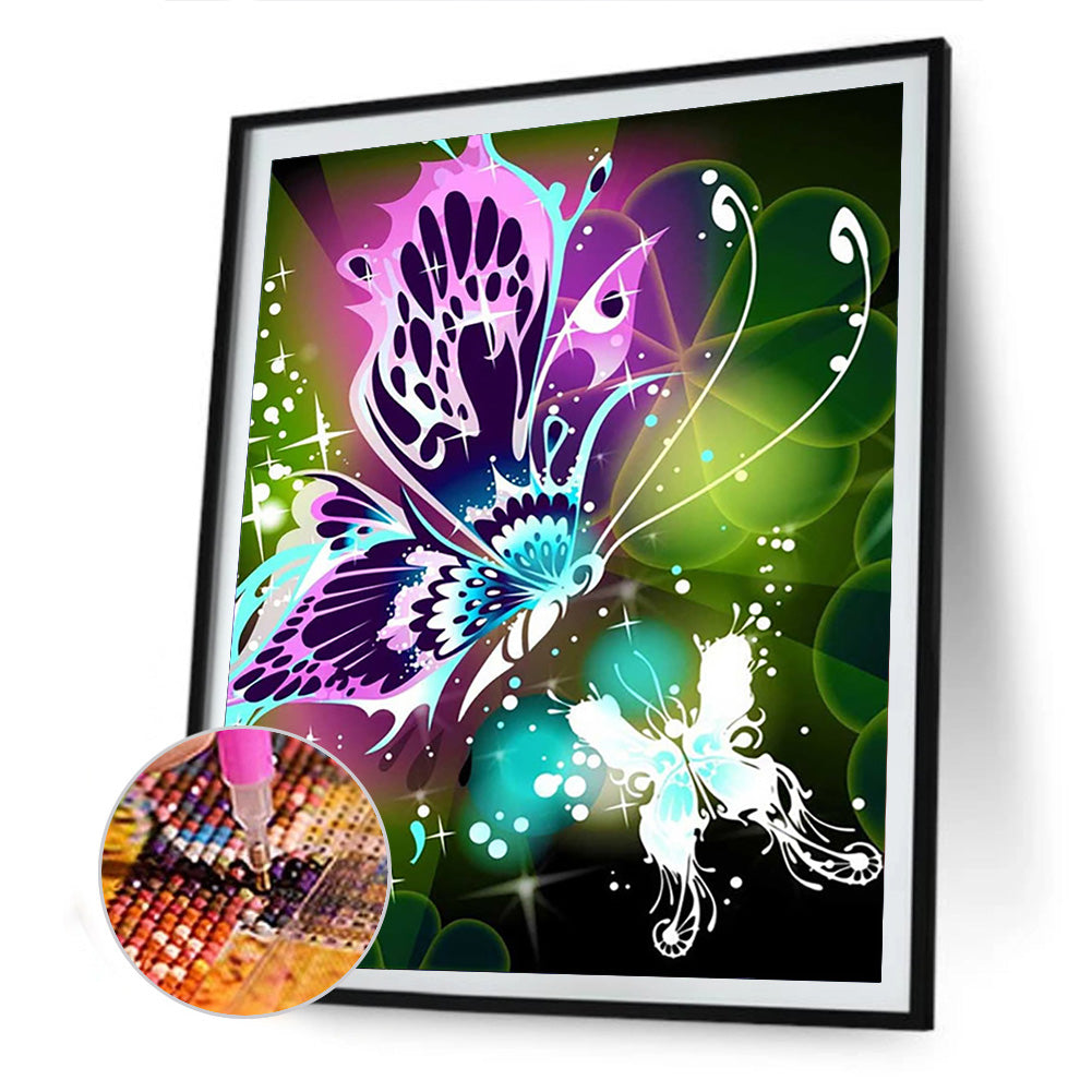 Butterfly - Full Round Drill Diamond Painting 30*40CM