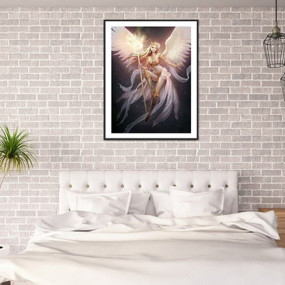 Winged Angel - Full Round Drill Diamond Painting 30*40CM