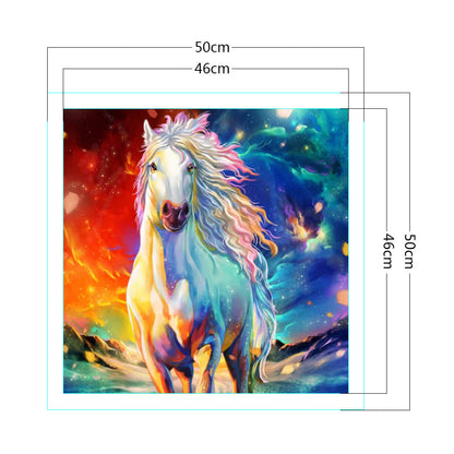 Horse - 11CT Stamped Cross Stitch 50*50CM