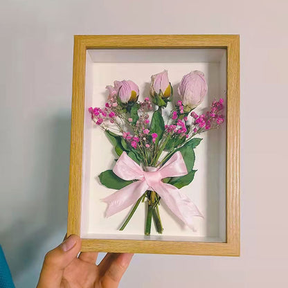 3D Wooden DIY Photo Frame for Displaying Picture Frame Home Table Decor