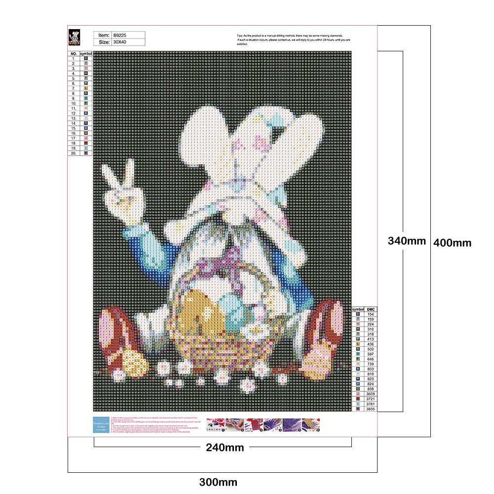 Rabbit Goblin - Full Round Drill Diamond Painting 30*40CM