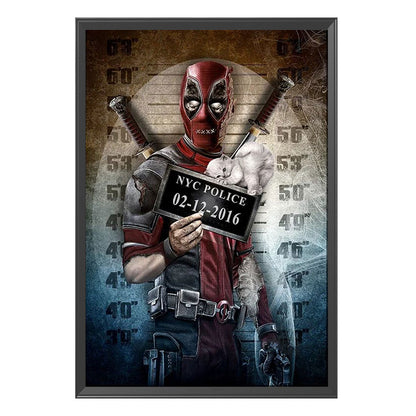 Deadpool - 11CT Stamped Cross Stitch 50*72CM