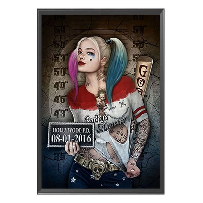 Harley Quinn - 11CT Stamped Cross Stitch 50*72CM