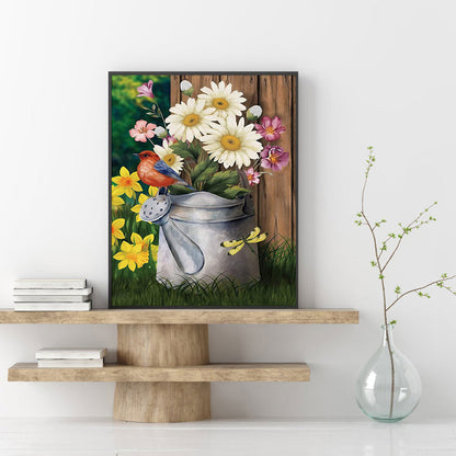 Flowers And Birds - 11CT Stamped Cross Stitch 37*50CM
