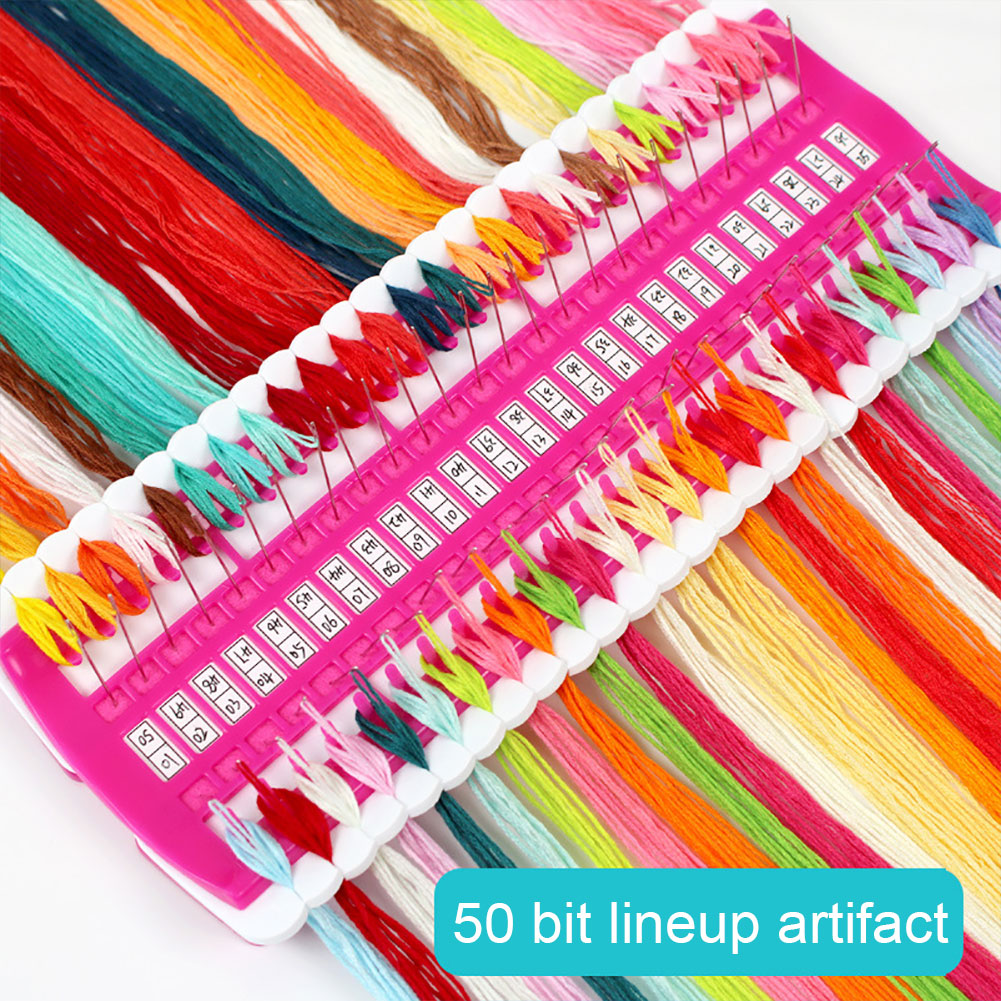 Cross Stitch Row Line Tools 50 Position Embroidery Floss Thread Organizer