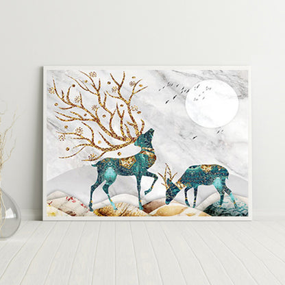 Maple Deer - 11CT Counted Cross Stitch 50*60CM