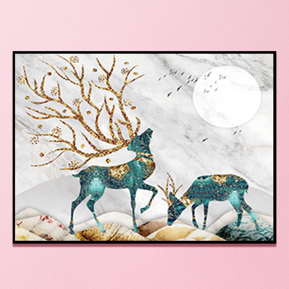 Maple Deer - 11CT Counted Cross Stitch 50*60CM