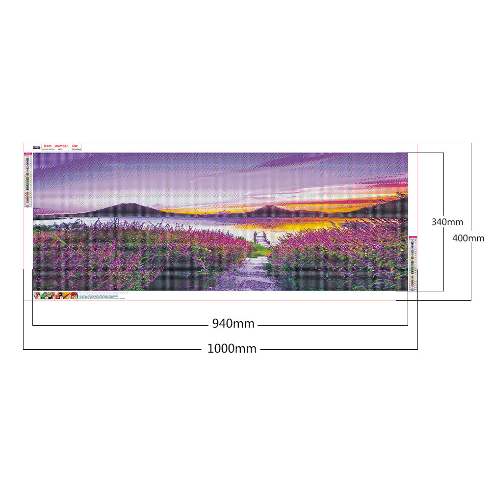 Seaside Scenery - Full Round Drill Diamond Painting 100*40CM