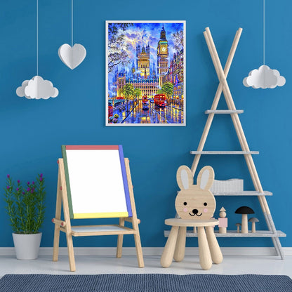 Small Town Scenery - Full Round Drill Diamond Painting 50*60CM