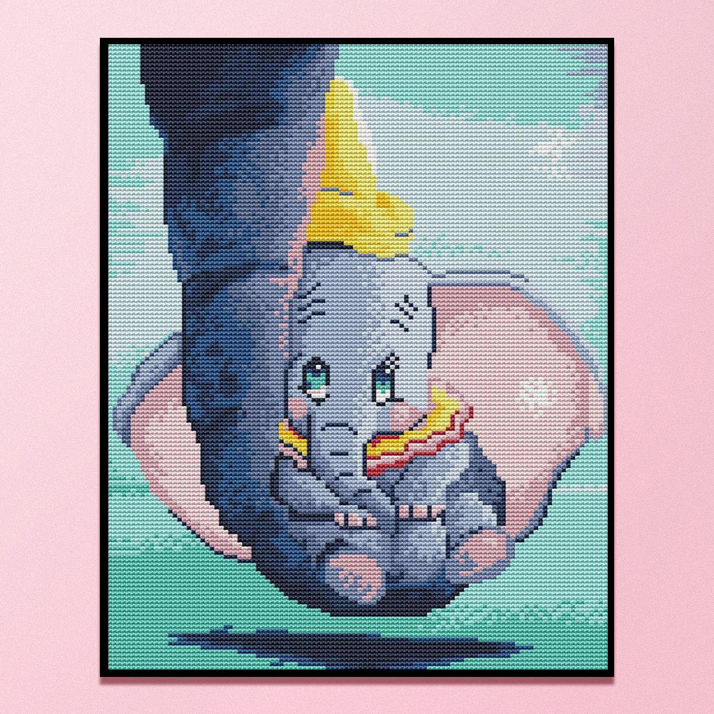 Baby Elephant - 11CT Counted Cross Stitch 30*40CM