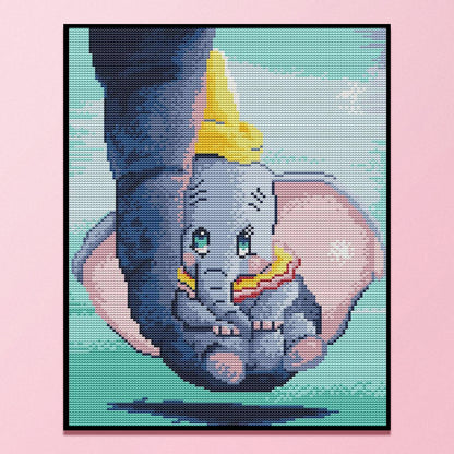 Baby Elephant - 11CT Counted Cross Stitch 30*40CM