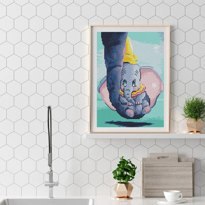 Baby Elephant - 11CT Counted Cross Stitch 30*40CM