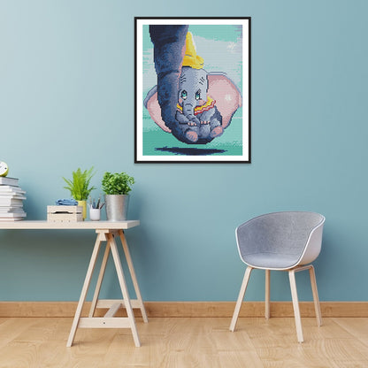 Baby Elephant - 11CT Counted Cross Stitch 30*40CM